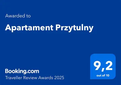 Certyfikat, podpis lub inny dokument wystawiony w obiekcie Apartament Przytulny
