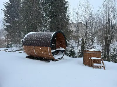 Obiekt Apartamenty Slowianka zimą