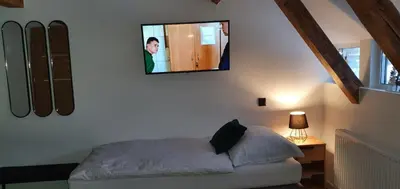 Łóżko lub łóżka w pokoju w obiekcie Pokoj 3 osobowy u Makosi