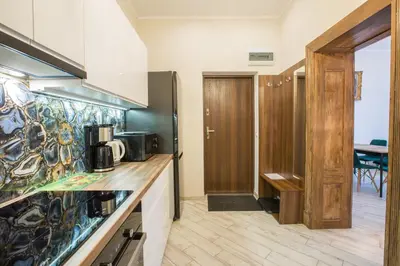 Kuchnia lub aneks kuchenny w obiekcie Apartament Piastowski