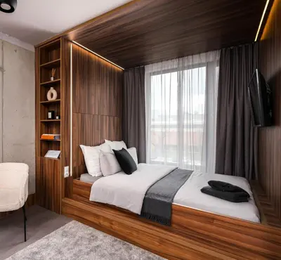 Łóżko lub łóżka w pokoju w obiekcie Apartments Wroc'LOVE by me &302 Legnicka Self Check-In 24h & Lift & Air conditioning