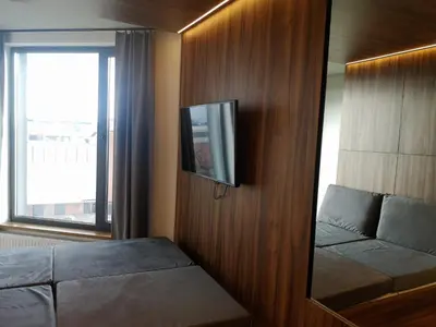 Telewizja i/lub zestaw kina domowego w obiekcie Magnolia Loft Apartments
