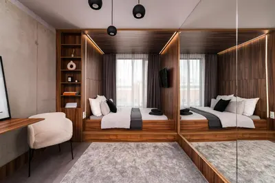 Łóżko lub łóżka w pokoju w obiekcie Apartments Wroc'LOVE by me &301 Legnicka & Self Check-In 24h & Lift & Air Conditioning
