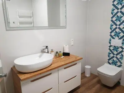 Łazienka w obiekcie Apartament Zimowiec