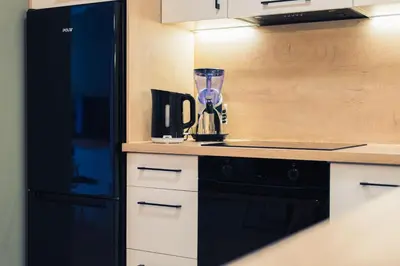 Kuchnia lub aneks kuchenny w obiekcie Apartament w Kamienicy na Kłodzkiej