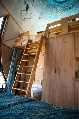 Plan piętra w obiekcie 4 Żywioły całoroczne domki w górach - dostęp do sauny