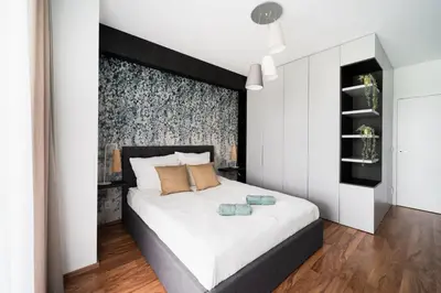 Plan piętra w obiekcie Big Apart - Atal Towers - 3 Rooms - Private Parking Place