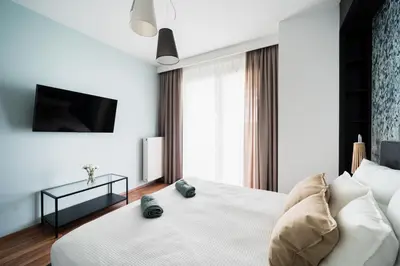 Plan piętra w obiekcie Big Apart - Atal Towers - 3 Rooms - Private Parking Place