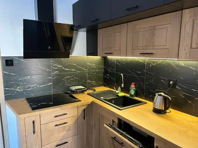 Kuchnia lub aneks kuchenny w obiekcie Apartamenty Słowianka-BUTELKOWY