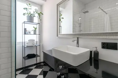 Łazienka w obiekcie Apartament Arena Gliwice Budget