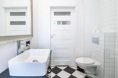 Łazienka w obiekcie Apartament Arena Gliwice Budget