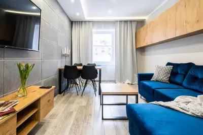 Część wypoczynkowa w obiekcie Apartament Arena Gliwice Budget