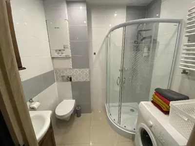Łazienka w obiekcie Apartament Błogi Sen III - komfortowy nocleg w spokojnej lokalizacji