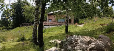Przyroda w pobliżu tego domu w stylu alpejskim