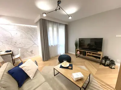 Telewizja i/lub zestaw kina domowego w obiekcie MyCherry - Old Town Apartment - Więzienna 21C