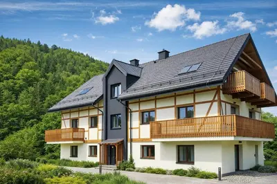 Budynek, w którym mieści się apartament