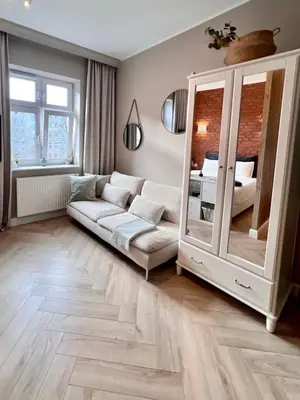 Łóżko lub łóżka w pokoju w obiekcie Boutique Apartment - Old Town