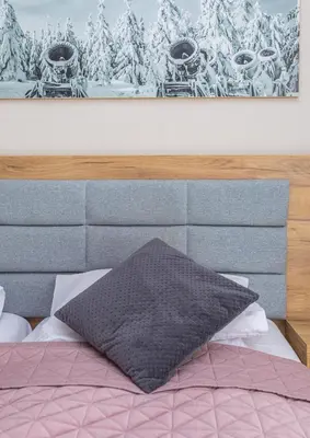 Łóżko lub łóżka w pokoju w obiekcie Aparthotel Apartamenty Czarna Góra 205