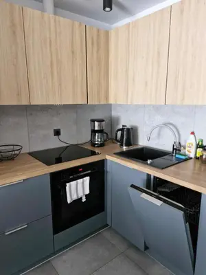 Kuchnia lub aneks kuchenny w obiekcie Mieszkanie w nowoczesnym Halo Apartament w centrum