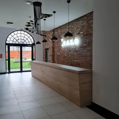 Plan piętra w obiekcie Mieszkanie w nowoczesnym Halo Apartament w centrum