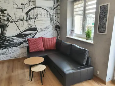Część wypoczynkowa w obiekcie JDK Apartamenty Legionów 32m2 4-osobowy