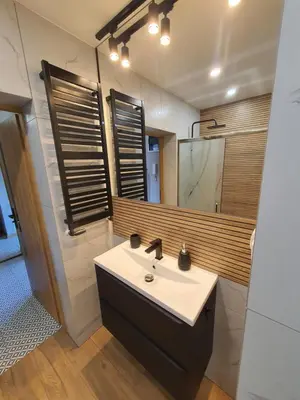 Łazienka w obiekcie JDK Apartamenty Legionów 32m2 4-osobowy