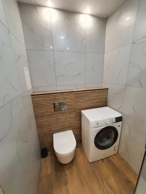 Łazienka w obiekcie JDK Apartamenty Legionów 32m2 4-osobowy