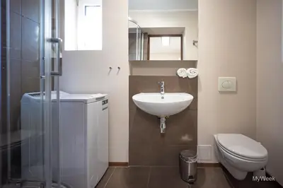 Łazienka w obiekcie Apartament na deptaku z klimatyzacją, MyWeek