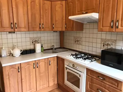 Kuchnia lub aneks kuchenny w obiekcie Stylowy apartament w centrum