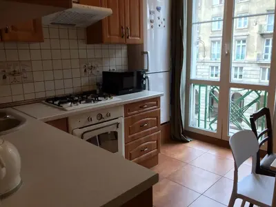 Kuchnia lub aneks kuchenny w obiekcie Stylowy apartament w centrum
