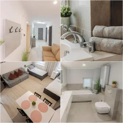 Część wypoczynkowa w obiekcie WOLSKA APARTMENT 80m2 - 7 people, 3 rooms