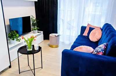 Część wypoczynkowa w obiekcie Cherub Apartment