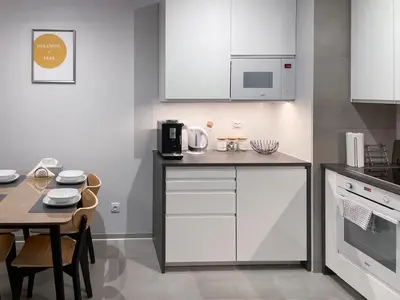 Kuchnia lub aneks kuchenny w obiekcie Apartament Cudovny z własnym ogródkiem i miejscem parkingowym w garażu