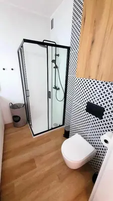 Łazienka w obiekcie Ozimska77