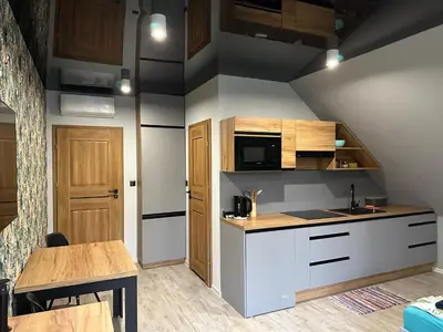 Kuchnia lub aneks kuchenny w obiekcie Apartament nad Jeziorem