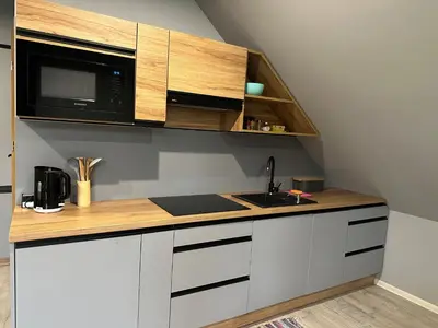Kuchnia lub aneks kuchenny w obiekcie Apartament nad Jeziorem