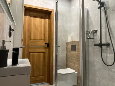 Łazienka w obiekcie Apartament nad Jeziorem
