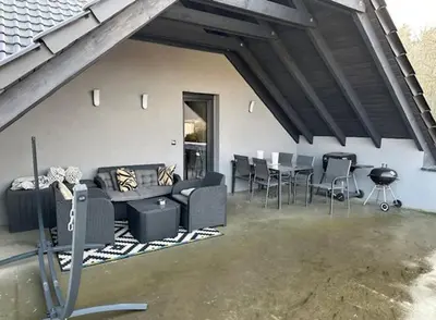Część wypoczynkowa w obiekcie Apartament nad Jeziorem