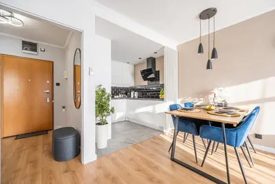 Kuchnia lub aneks kuchenny w obiekcie APARTMENT 24H WITH FREE GARAGE AND AC Jagiełły 5