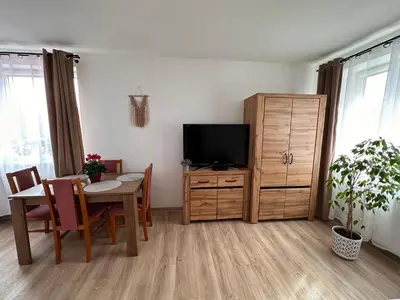 Telewizja i/lub zestaw kina domowego w obiekcie Agroturystyka Pod Świerkami