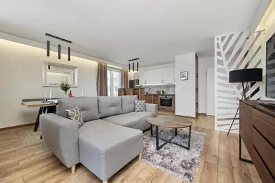 Telewizja i/lub zestaw kina domowego w obiekcie Tawryczewskiego Apartments Wrocław by Noclegi Renters