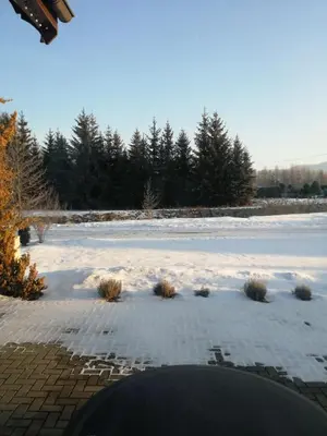 Obiekt Nad Wilczym Potokiem zimą