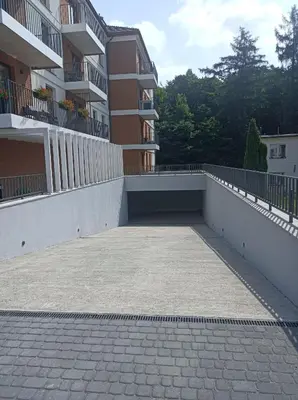 Budynek, w którym mieści się apartament