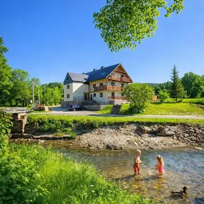 Willa Sowia nowe apartamenty nad górskim potokiem zachwycający widok na góry