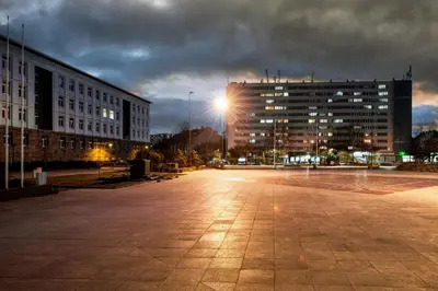 Budynek, w którym mieści się apartament