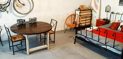 Łóżko lub łóżka w pokoju w obiekcie Studio77 LOFT 32m blisko Starego Rynku Walbrzych