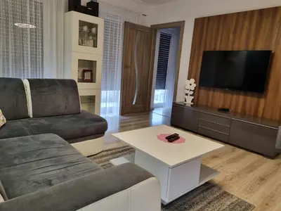 Część wypoczynkowa w obiekcie Apartament na obrzeżach Kalisza