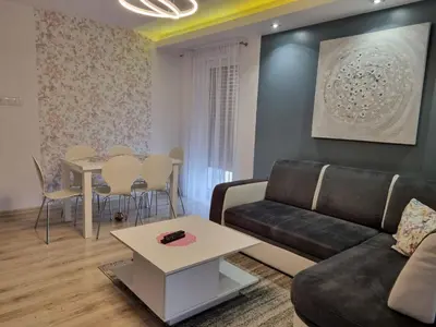 Część wypoczynkowa w obiekcie Apartament na obrzeżach Kalisza