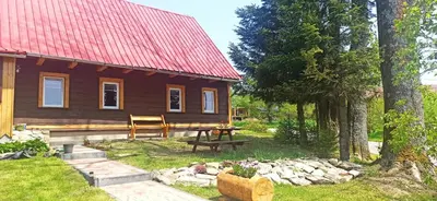 Ogród w obiekcie Górska Chata Lasówka