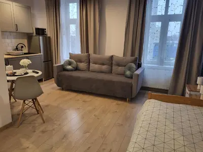 Część wypoczynkowa w obiekcie Apartamenty - Studio Gliwice II